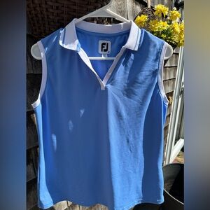 Footjoy sleeveless golf polo top size M